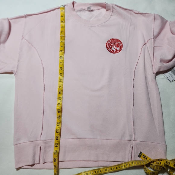 Pink Embroidered Ice Skating Sweatshirt - Picture 7 of 8